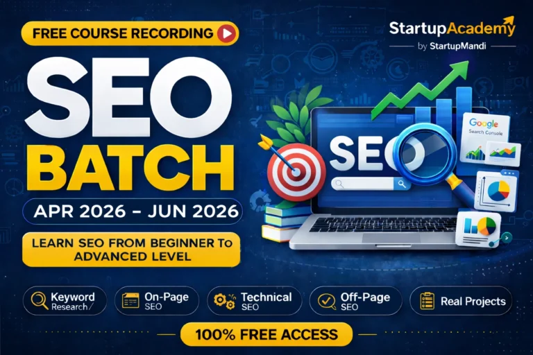 Free SEO course recording promotion (2)