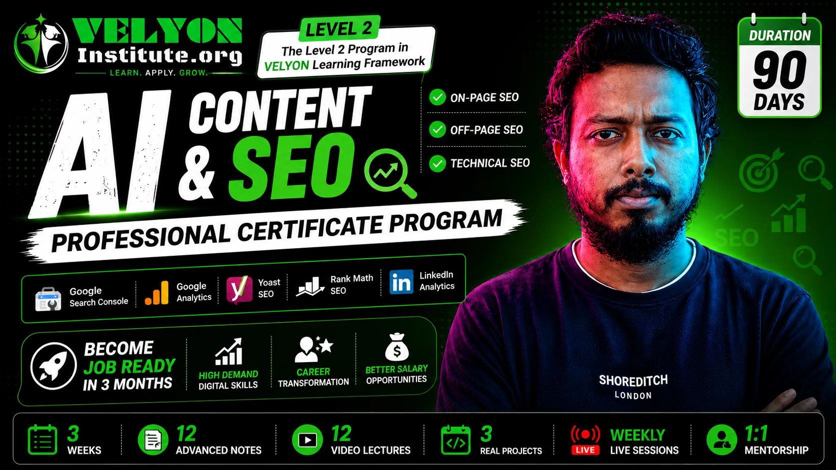 AI-Powered Content & SEO Analyst – Premium Internship Program (3 Months)